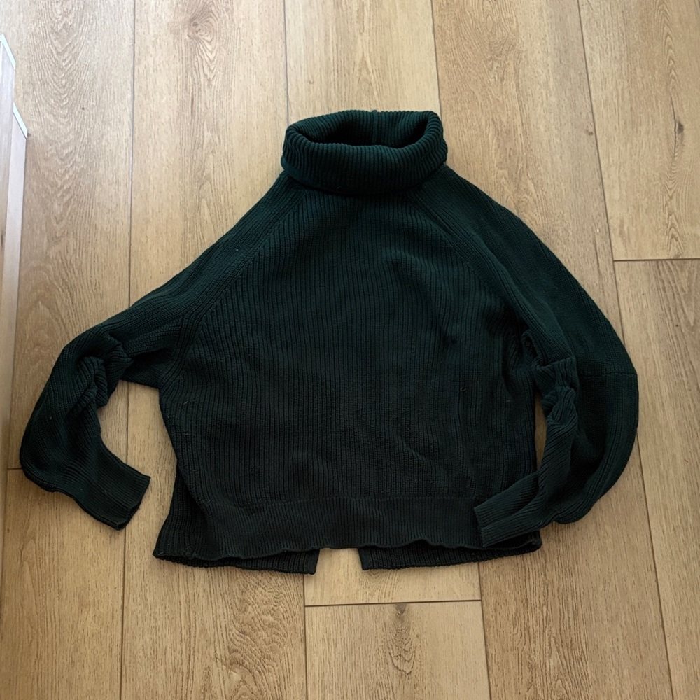 CAbi Deep Green Turtleneck Sweater
